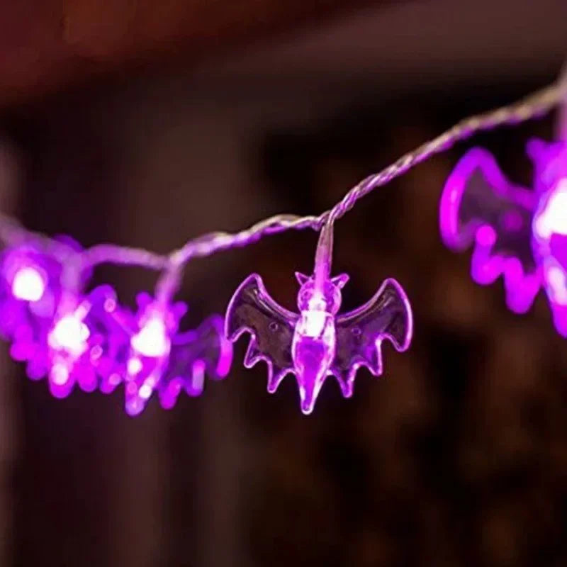 1pc Halloween String Lights Battery Powered Halloween Indoor Outdoor Lighting For Home Bedroom Birthday Party Theme Party