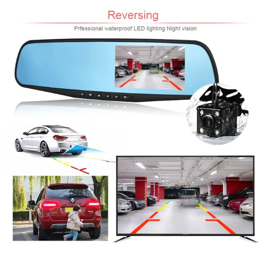 AMAZING!!! Dual Lens Car Dash Cam Front and Rear