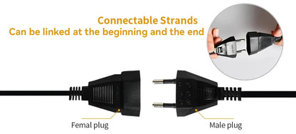 LED String Light G40 Shatterproof Light String IP44 Patio Light Outdoor Garland Light For Garden Wedding Decoration 18M 26M 45M