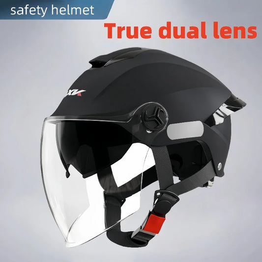 Helmet, lightweight and breathable motorcycle helmet for men and women, portable simple bicycle motorcycle riding equipment
