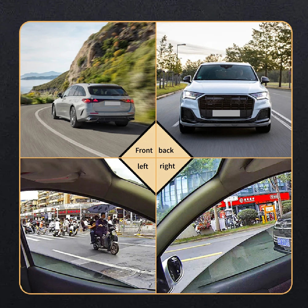 HD1080P Dashcam 2inch IPS 4channels Car Camera Night Vision Recording Auto DVR Loop Dash Recorder Vehicle Accessories