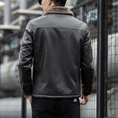 Men Leather Coat Men Wear Slim Fit Blazer PU Clothes Spring Trend Autumn New Leisure Fashion Fashionable Motorcycle Jacket