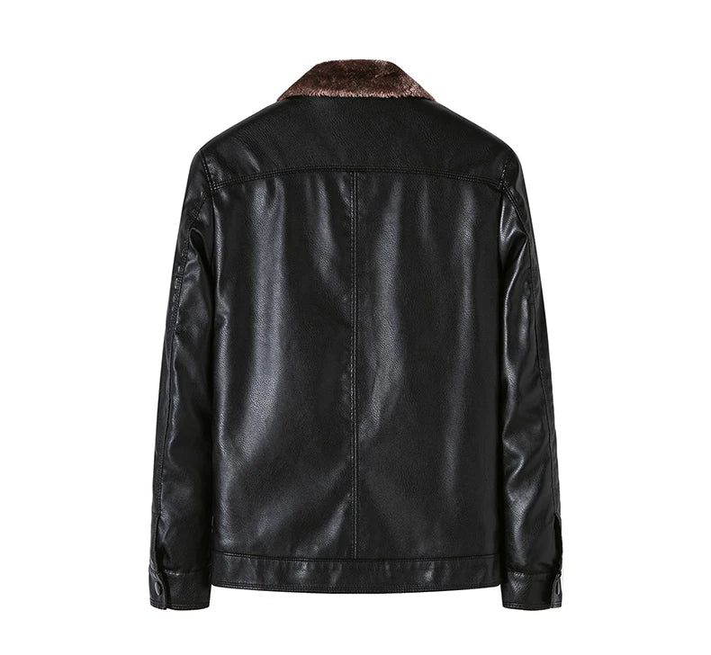 Men Leather Coat Men Wear Slim Fit Blazer PU Clothes Spring Trend Autumn New Leisure Fashion Fashionable Motorcycle Jacket