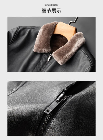 Men Leather Coat Men Wear Slim Fit Blazer PU Clothes Spring Trend Autumn New Leisure Fashion Fashionable Motorcycle Jacket