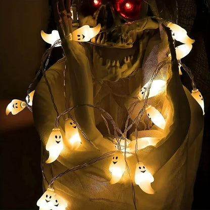 1pc Halloween String Lights Battery Powered Halloween Indoor Outdoor Lighting For Home Bedroom Birthday Party Theme Party