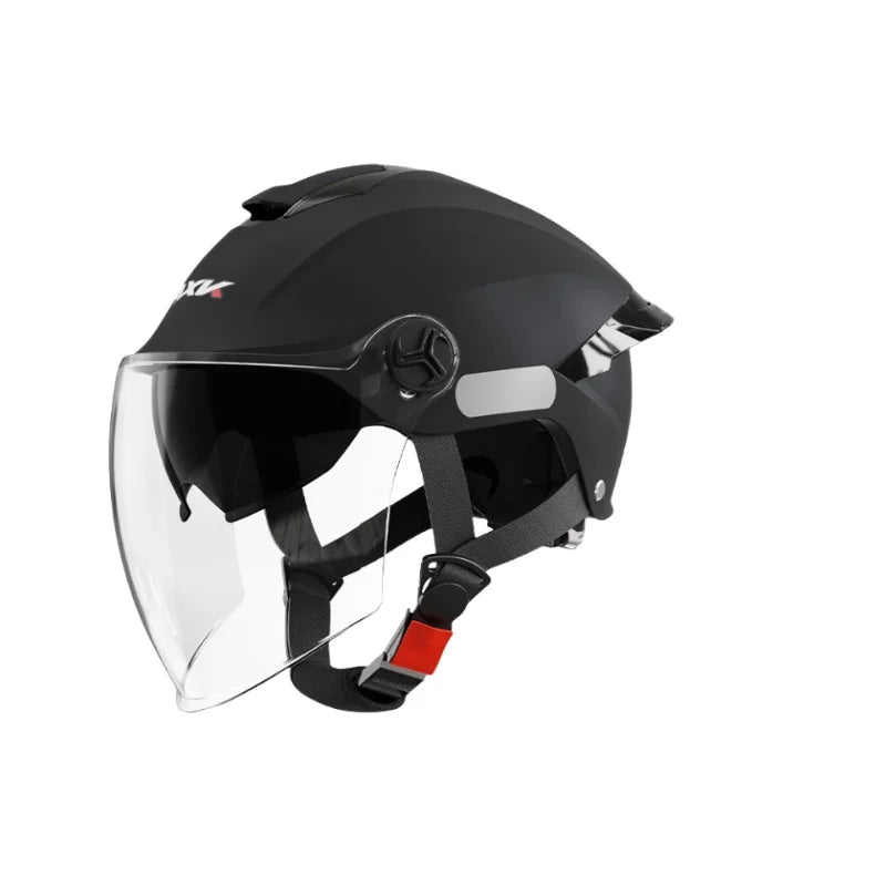 Helmet, lightweight and breathable motorcycle helmet for men and women, portable simple bicycle motorcycle riding equipment