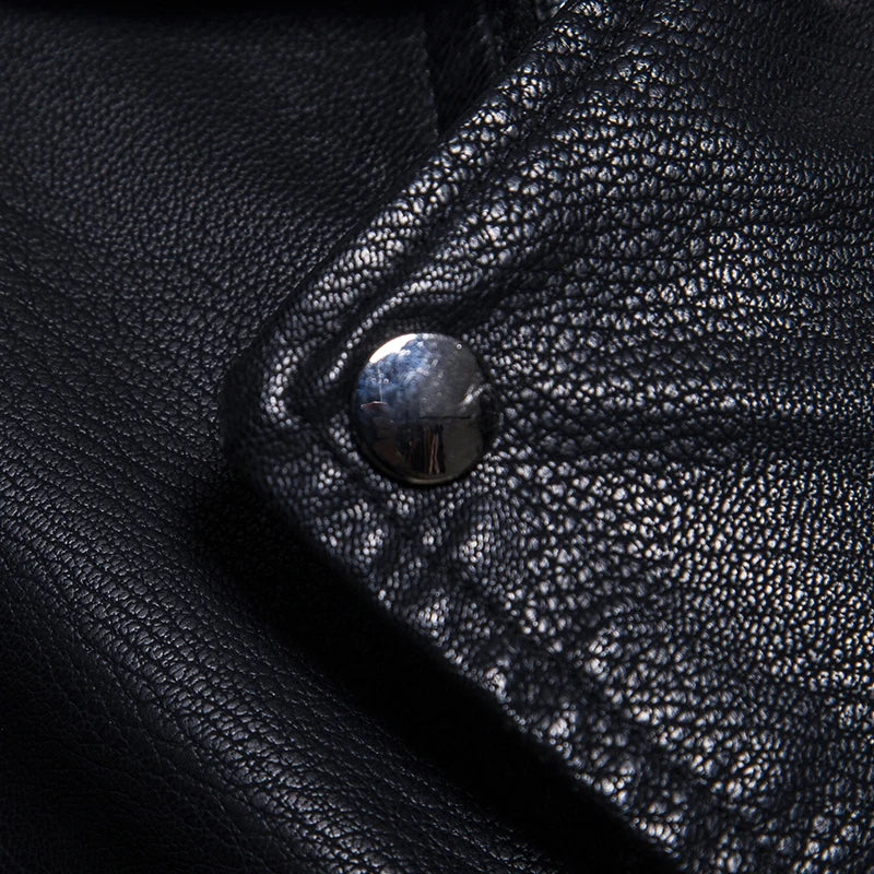 2023 New American Leather Coat Men's, Leather Jacket Men's Motorcycle Retro Tactical Top, Waterproof Coat