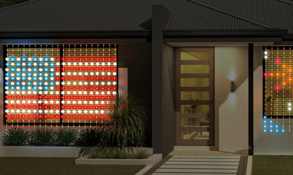 Smart LED Curtain Light APP Control RGB Dimmable DIY Pattern Music Ambient Lighting For Home Holiday Party Christmas Decoration