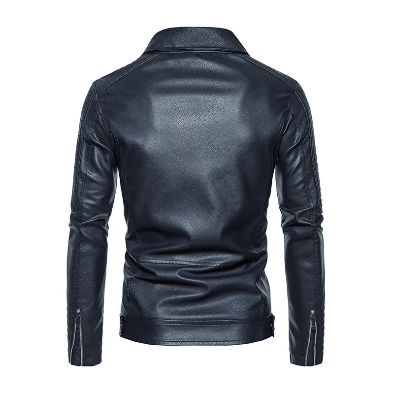 2023 New American Leather Coat Men's, Leather Jacket Men's Motorcycle Retro Tactical Top, Waterproof Coat
