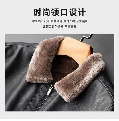 Men Leather Coat Men Wear Slim Fit Blazer PU Clothes Spring Trend Autumn New Leisure Fashion Fashionable Motorcycle Jacket