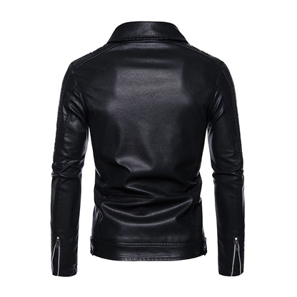 2023 New American Leather Coat Men's, Leather Jacket Men's Motorcycle Retro Tactical Top, Waterproof Coat
