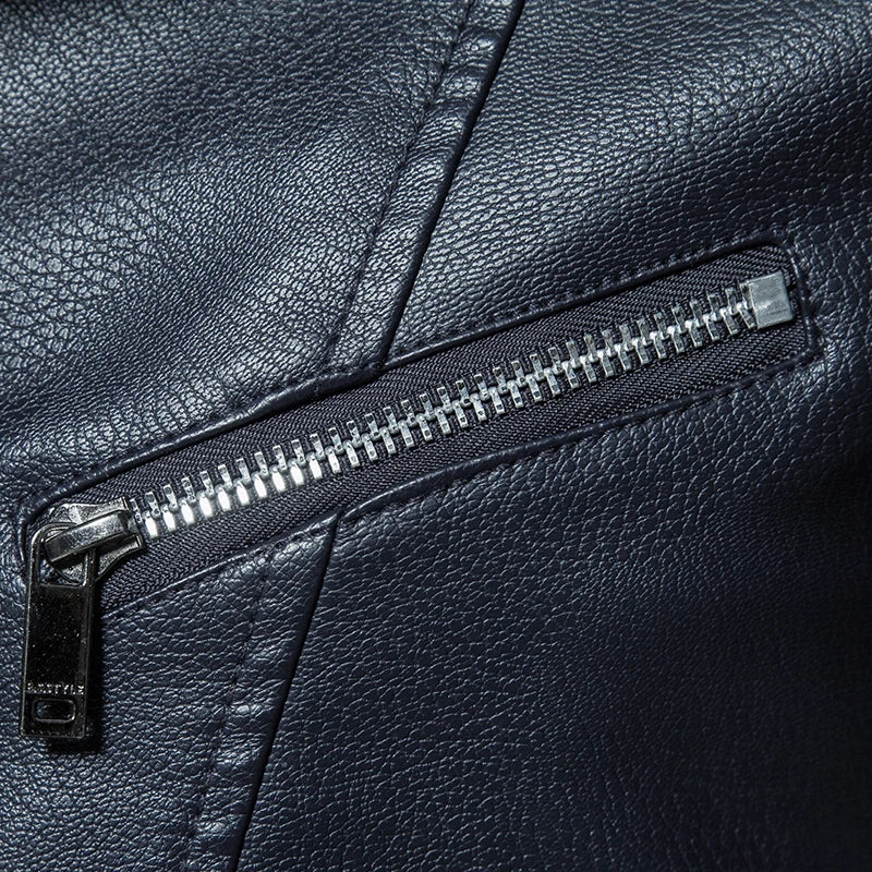 2023 New American Leather Coat Men's, Leather Jacket Men's Motorcycle Retro Tactical Top, Waterproof Coat