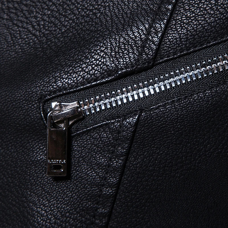 2023 New American Leather Coat Men's, Leather Jacket Men's Motorcycle Retro Tactical Top, Waterproof Coat