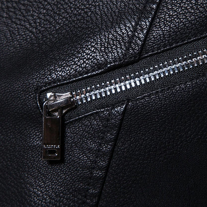 2023 New American Leather Coat Men's, Leather Jacket Men's Motorcycle Retro Tactical Top, Waterproof Coat