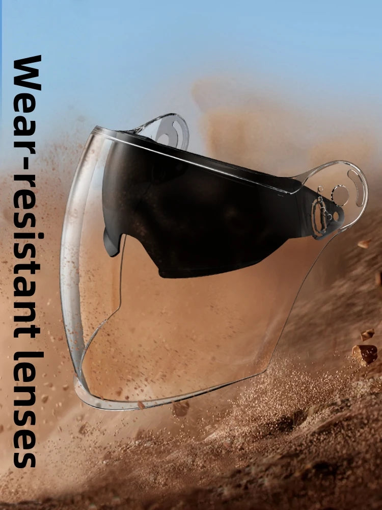 Helmet, lightweight and breathable motorcycle helmet for men and women, portable simple bicycle motorcycle riding equipment