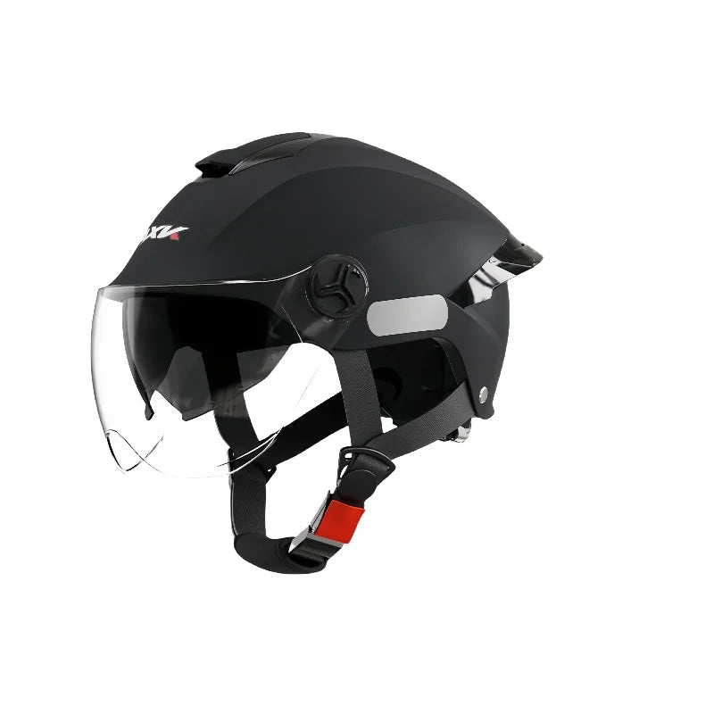 Helmet, lightweight and breathable motorcycle helmet for men and women, portable simple bicycle motorcycle riding equipment