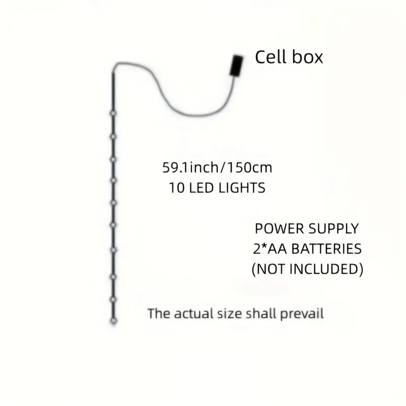 1pc Halloween String Lights Battery Powered Halloween Indoor Outdoor Lighting For Home Bedroom Birthday Party Theme Party