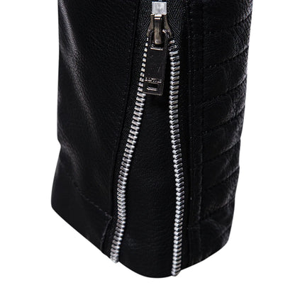 2023 New American Leather Coat Men's, Leather Jacket Men's Motorcycle Retro Tactical Top, Waterproof Coat