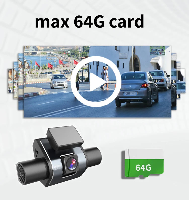 HD1080P Dashcam 2inch IPS 4channels Car Camera Night Vision Recording Auto DVR Loop Dash Recorder Vehicle Accessories
