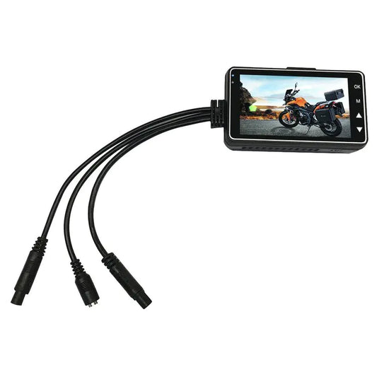 Motorcycle Dash Cam with HD Night Vision and Dual Lens